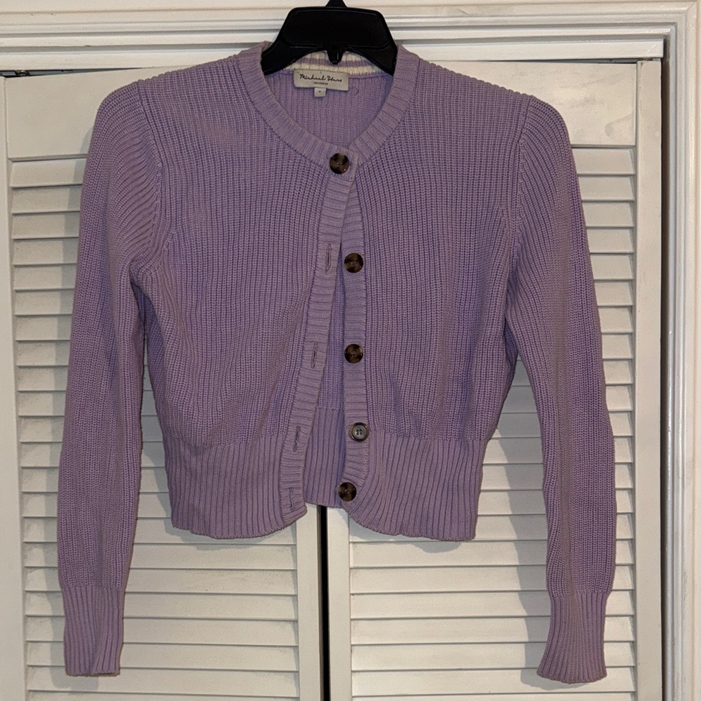 Michael Stars 💜 Lavender 💜 Cardigan Sweater - M